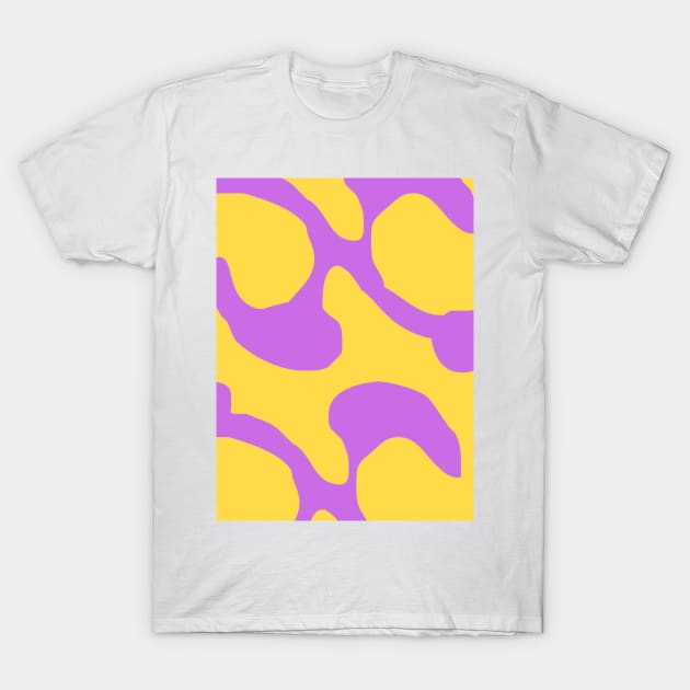 Abstract pattern purple swirl T-Shirt by Word and Saying